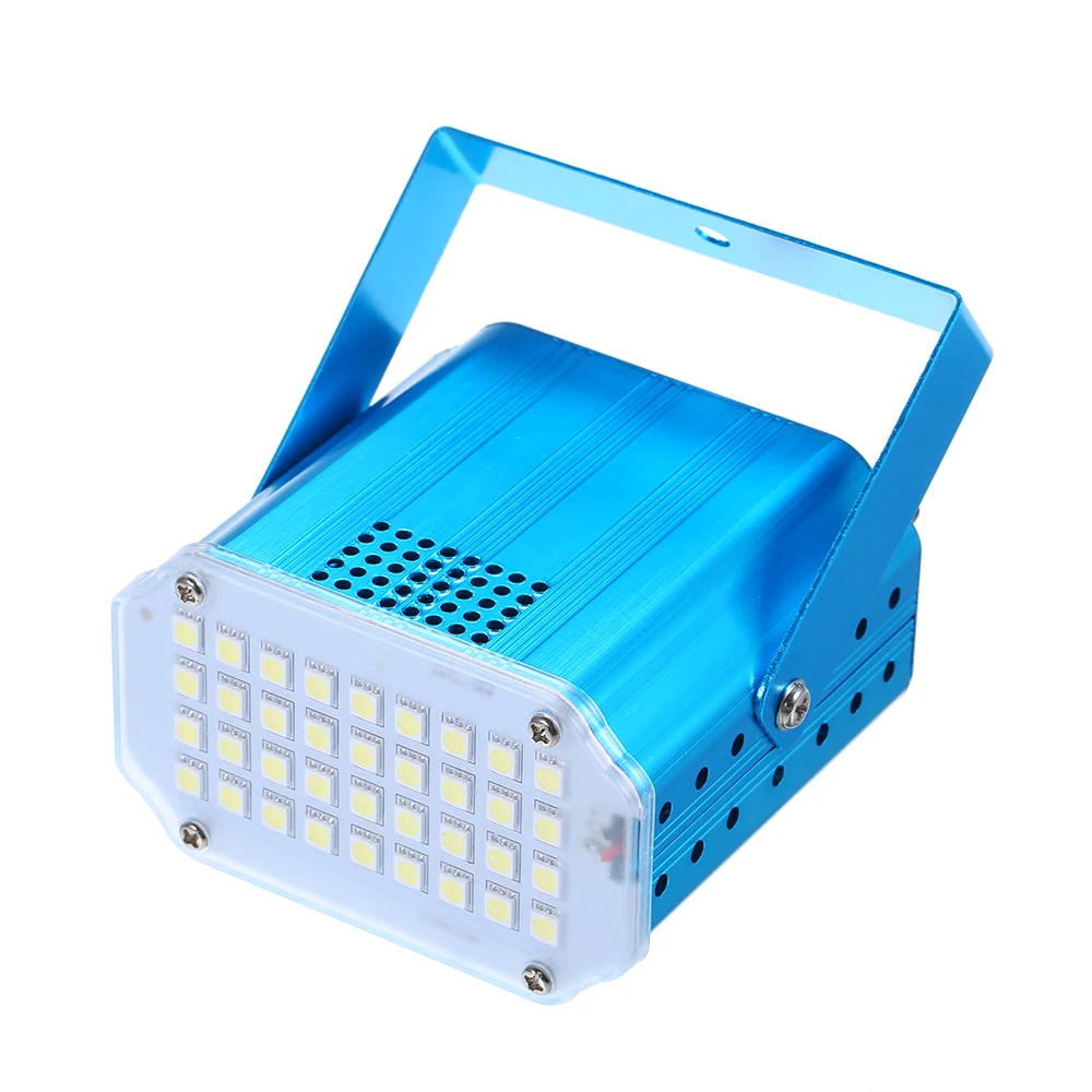 36LED белый мигающий сцсветильник свет звуковая активация диско