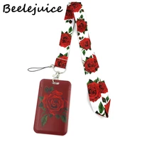 feminist rose woman lanyard badge id mobile phone rope key lanyard neck straps accessories webbings ribbons decorations gifts