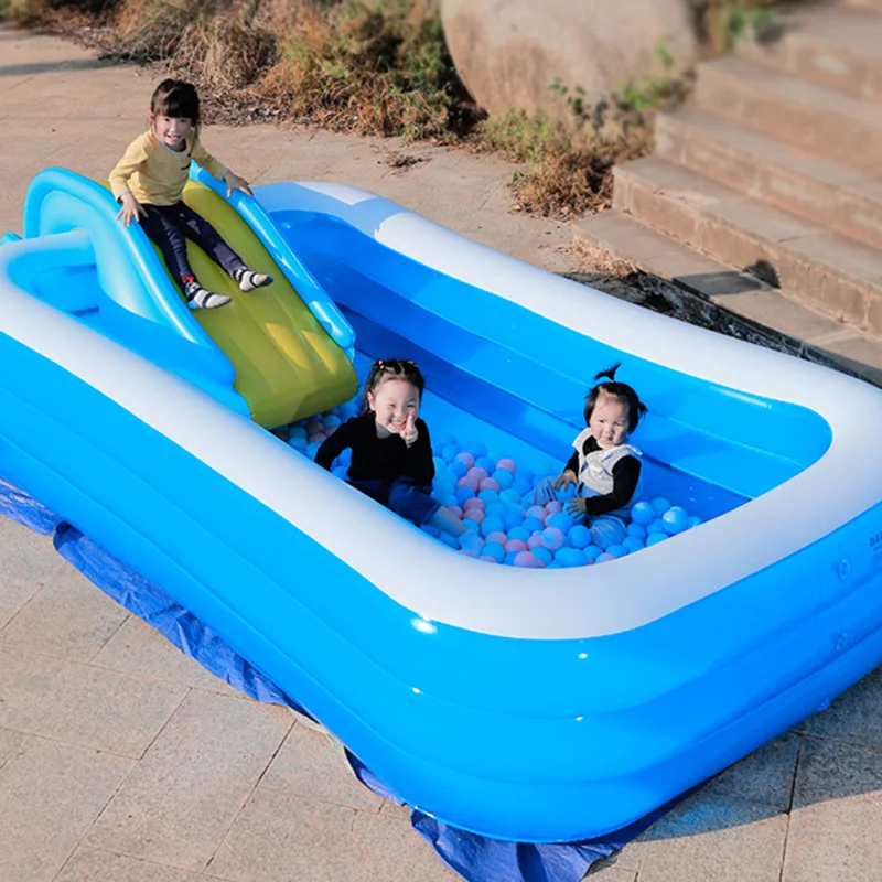 Надувной бассейн водная горка для помещений и улицы Шариковая яма детская