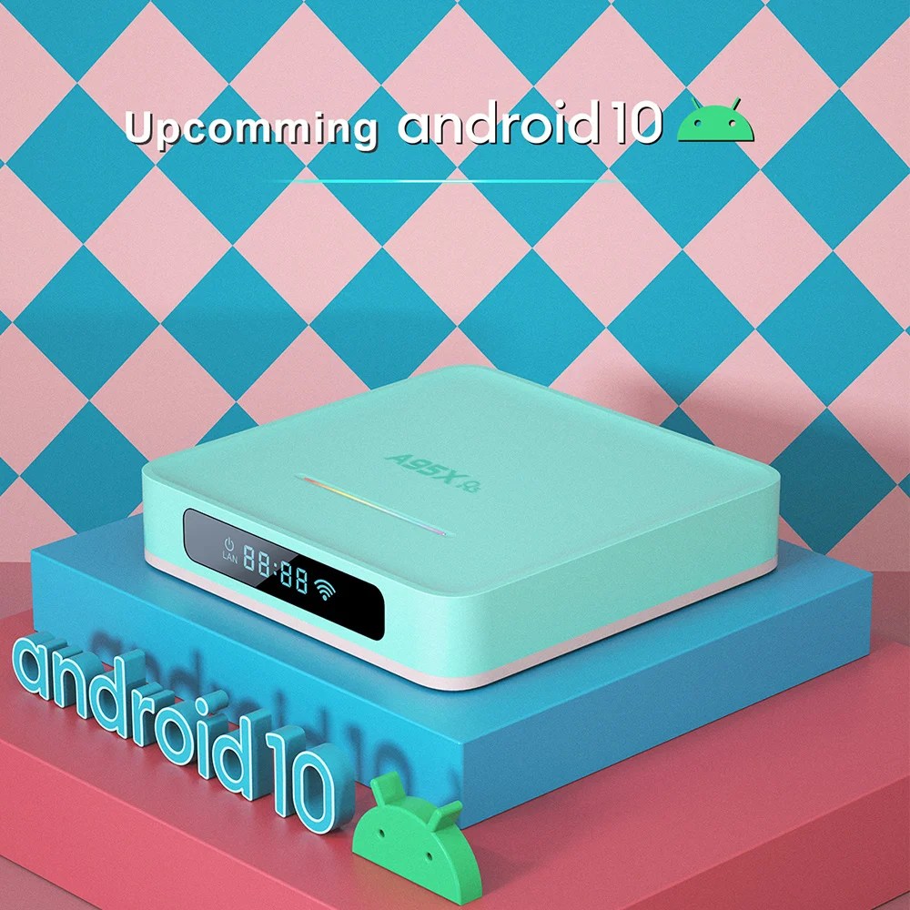 ТВ-приставка VONTAR A95X R5 Android 10 4g 64g 4GB 128GB Rockchip RK3318 1080P 4K Поддержка Youtube медиаплеер