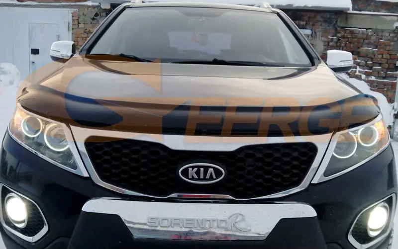 Для KIA SORENTO II 2009 2010 2011 2012 2013 отличные ультра яркие CCFL ангельские глазки Halo кольца
