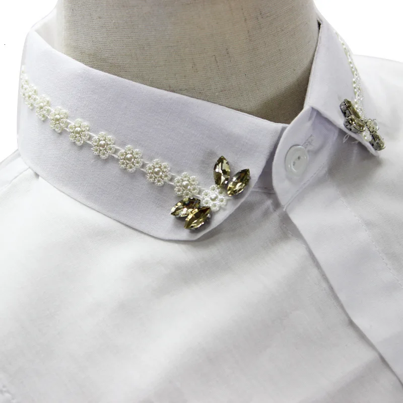 Короткая женская рубашка Dickie Pearl Diamond Женский свинцовый воротник новинка
