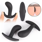Силиконовая Анальная пробка, Тренировочный Набор, пуля, фаллоимитатор без вибратора, Анальный интимные игрушки для женщин, мужской массажер простаты, Анальная пробка, игрушки для геев