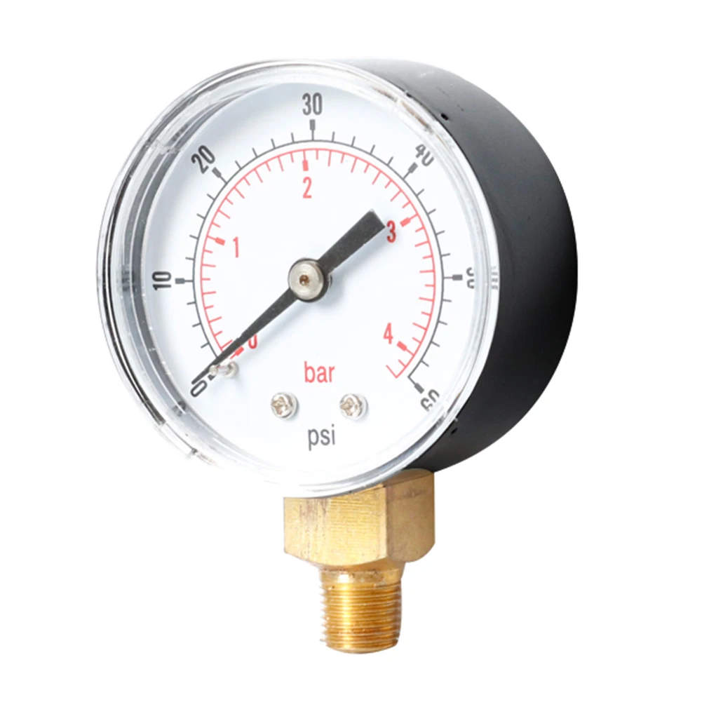 TS-Y508-60psiY50 радиальный манометр 0-60psi 0-4bar циферблат пневматический гидравлический воздушный Давление датчик