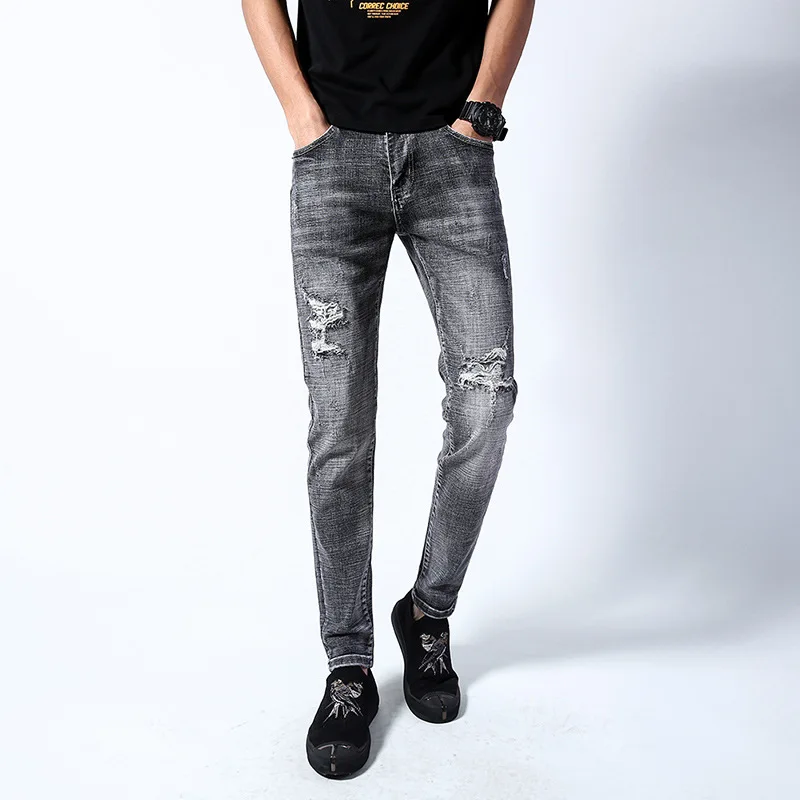 

2021 Spring and Fall Fashion Trend Men's Jeans, Retro Casual Comfortable Stretch Fashion Jeans NZKA08