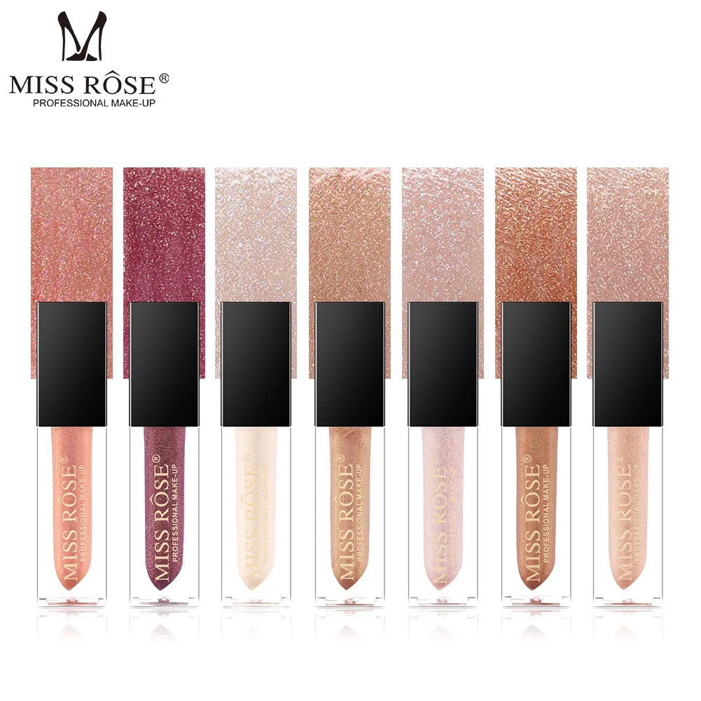 

MISS ROSE is not easy to stick to the cup, not easy to fade, waterproof lip glaze makeup Lip gloss shiny pearl lip gloss