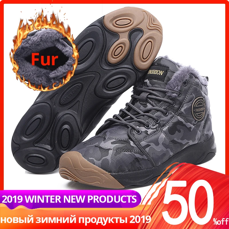 Размеры 36 46 мужские зимние кроссовки ботинки повседневная обувь с мехом плюш