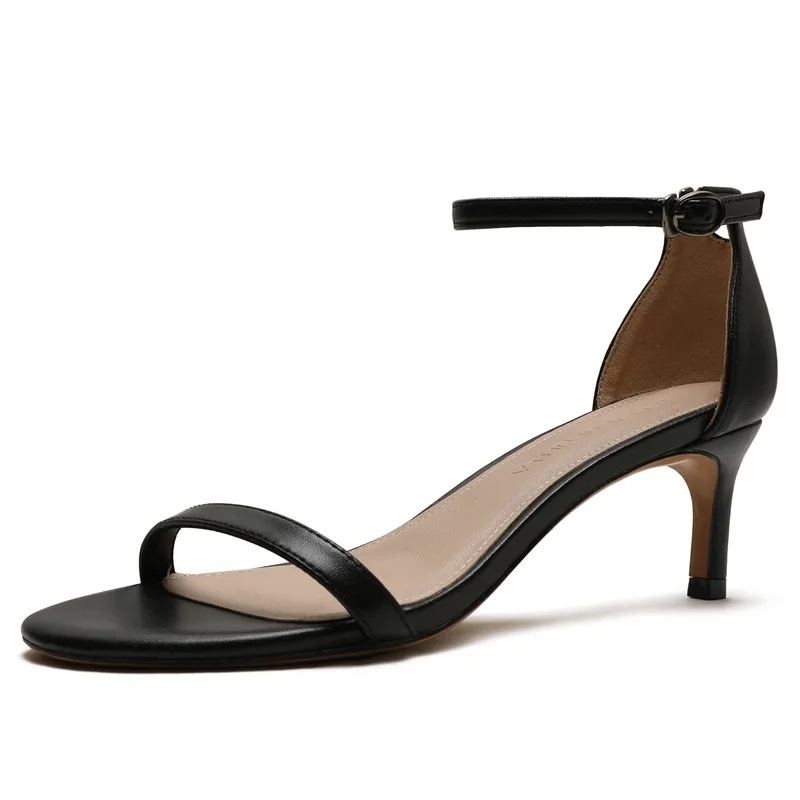 Женские летние сандалии гладиаторы на высоком каблуке шпильке с пряжкой ремешке