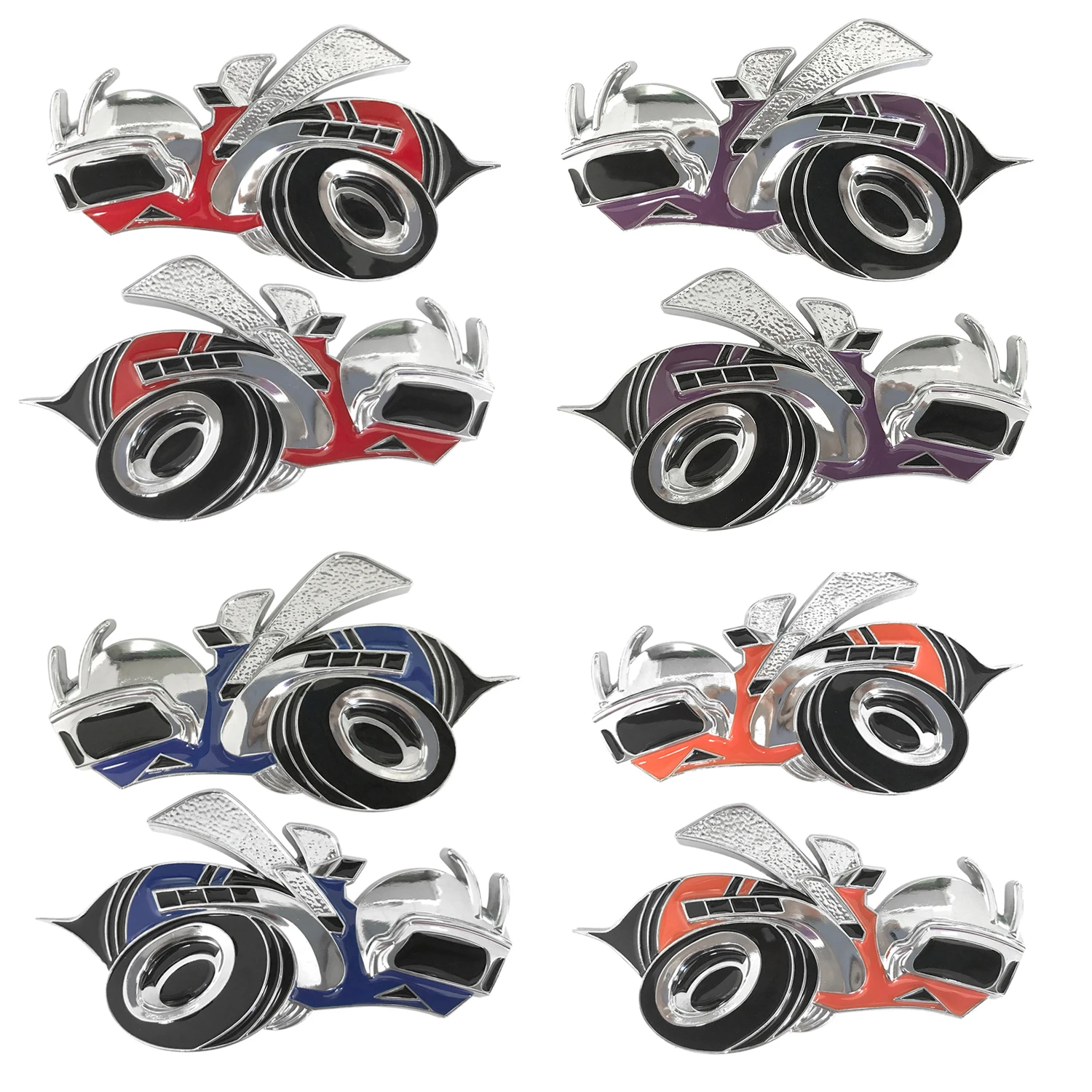 

Пара оранжевых/фиолетовых/синих/красных Hornets Super Bee SCAT упаковка эмблема автомобильный значок наклейка