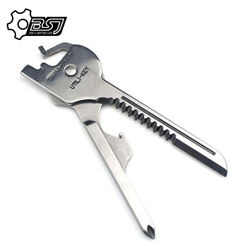 HotNew 6 в 1 Utili-Key Мини Брелок-Мультитул брелок для кемпинга выживания Спасательные