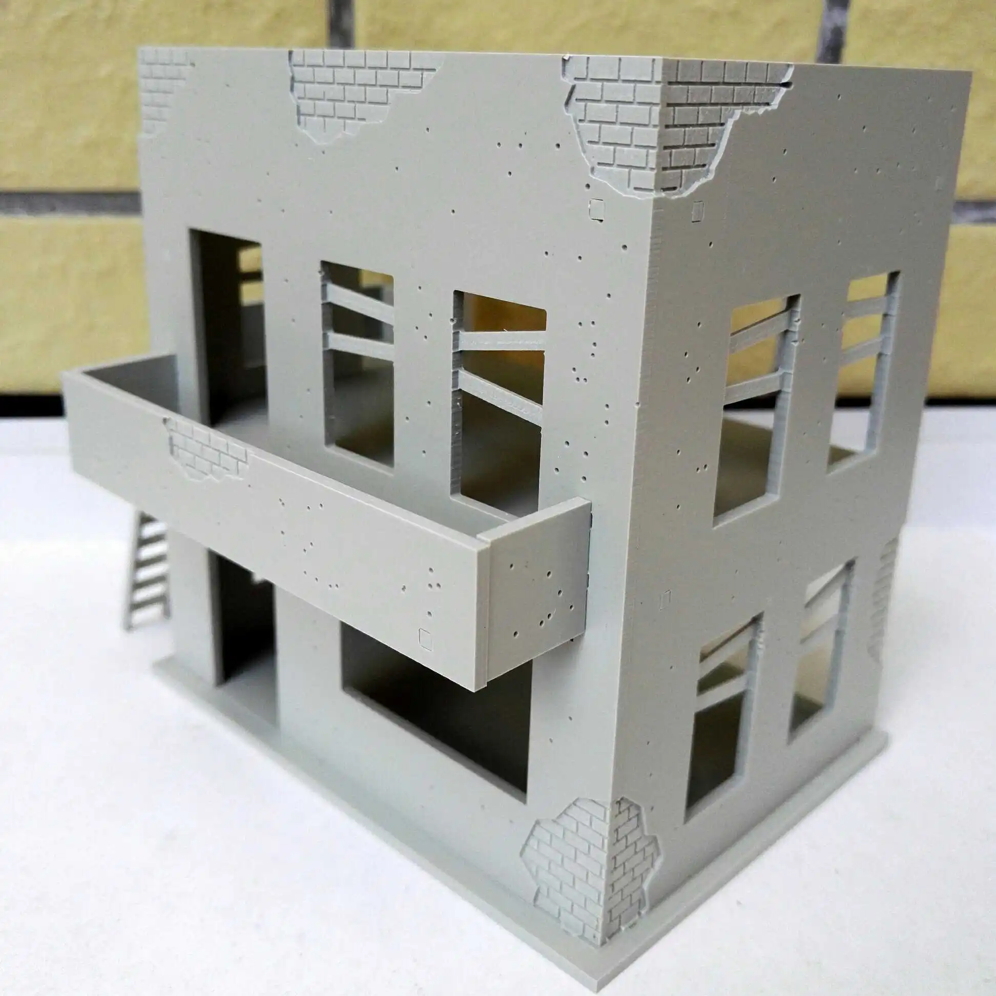 1/72 Scale modern warfare architecture model plastic kits for architecture model layout unassemble