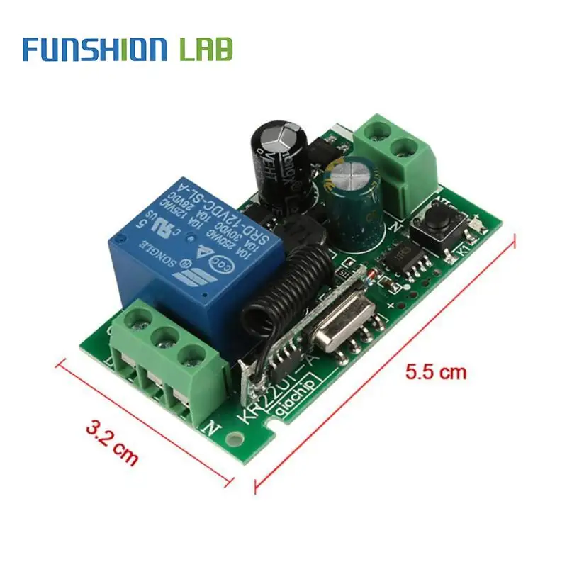 Универсальный беспроводной пульт дистанционного управления 433 МГц 110 В 220 перем.