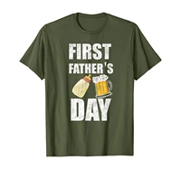 first fathers day from son or daughter with a beer t shirt