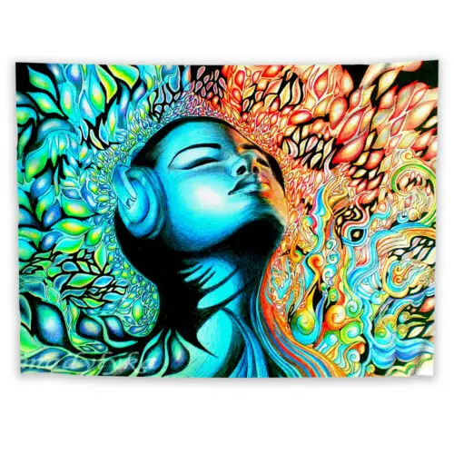 Psychedelic музыка гобелен искусство настенный диван стол кровать