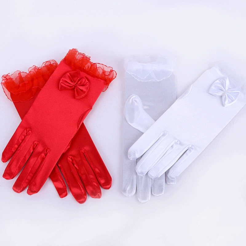

Matching gloves bridal warmth monochrome photo studio wedding uniform gloves