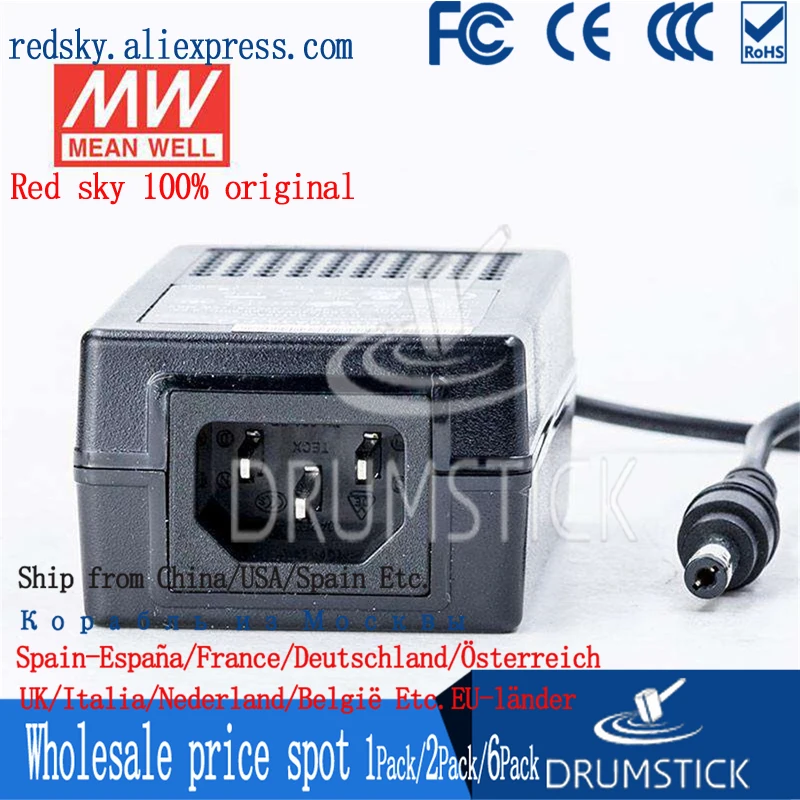 (Только 11 11) Средняя GST18A24-P1J скважин (6 шт) 24V 0.75A meanwell GST18A 18W AC-DC Высокая надежность