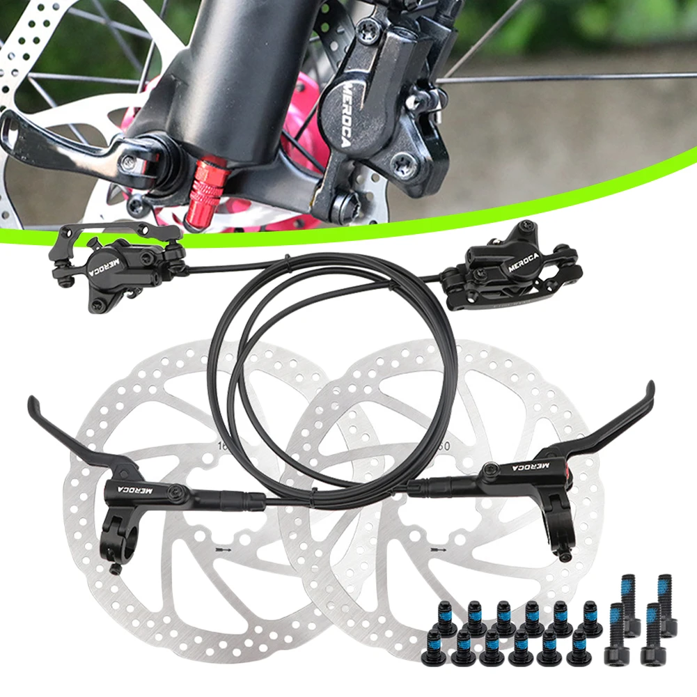 

Mountain Bike Hydraulic Disc Brake Front Rear 800/1400mm Cables Oil Disc Brake 160mm Disc Brake Rotor MTB Bicycle Accessories