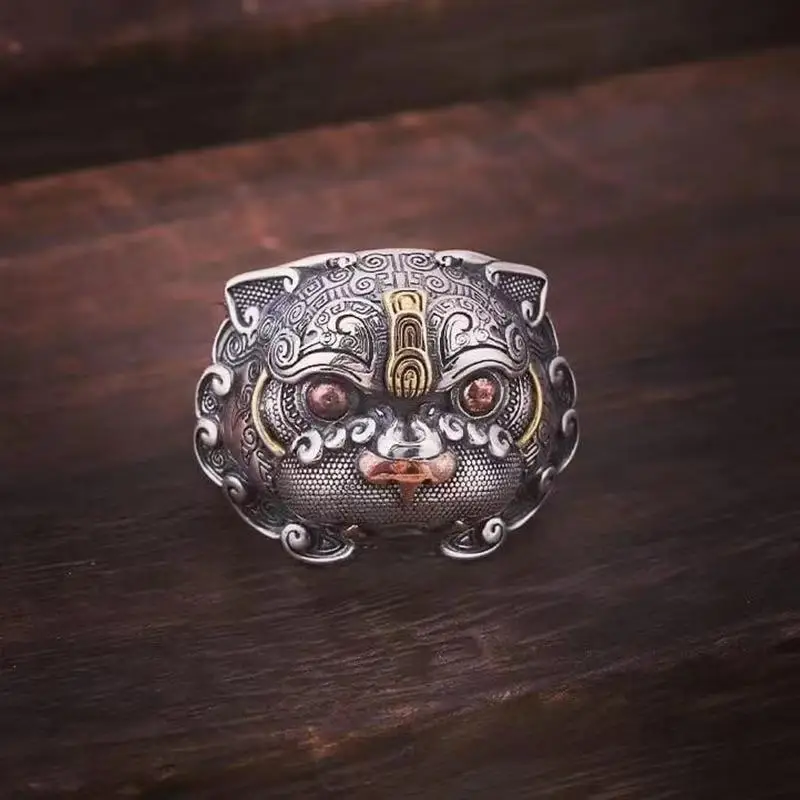

Punk Retro Vintage Opening Ring Animal Geometry Adjustable Fashion Rings for Men Gothic Rock Hip Hop Party Jewelry Wholesale