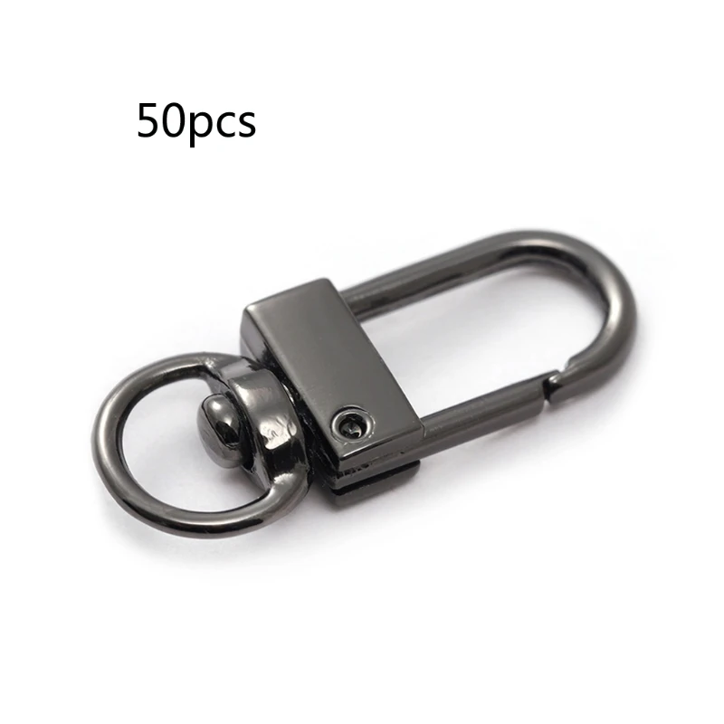 

50 Pcs Lobster Clasp Purse Belt Buckle Buckles Clasp for DIY Hardware Hooks Clip LX9F