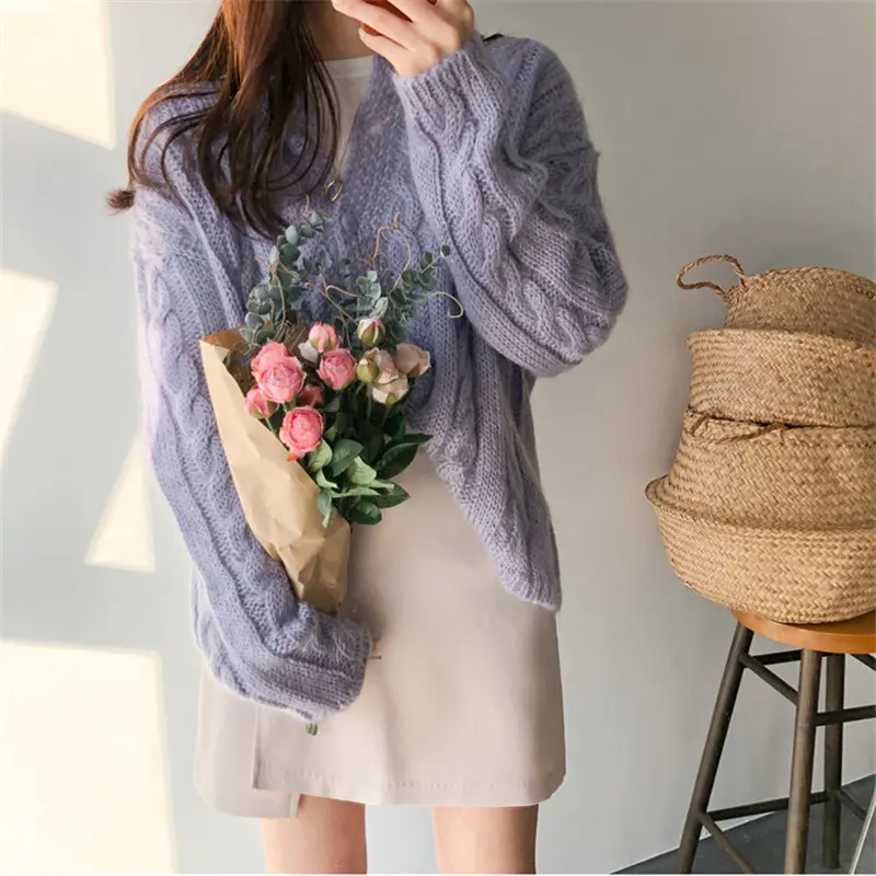 Женский Мягкий трикотажный кардиган Alien Kitty стильный теплый элегантный свитер