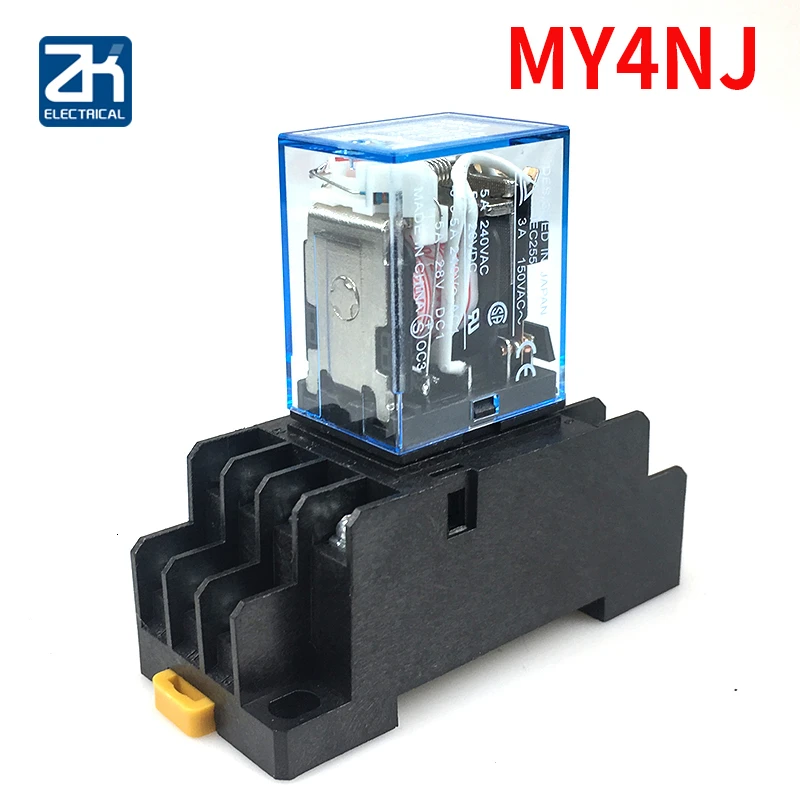 1 шт. MY4NJ электронное Микро Мини электромагнитное реле 5A 14PIN катушка 4DPDT с PYF14A