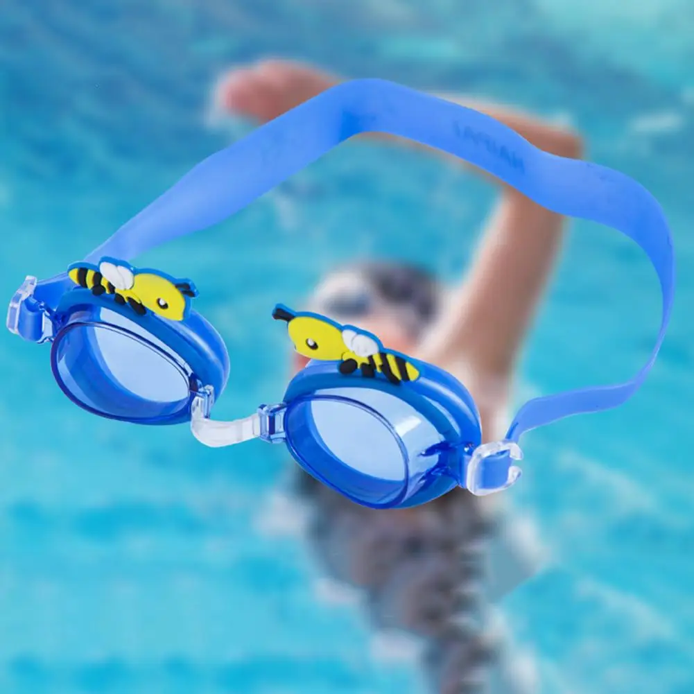 

Детские очки для плавания с защитой от УФ-лучей, очки с мультяшными пчелами, плавательные аксессуары с защитой от запотевания