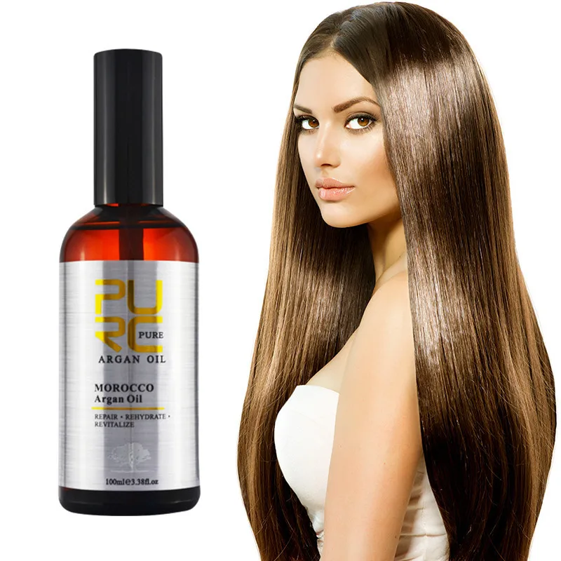 

PURC 100ml Moroccan Argan Oil for Repairs Damage Hair Moisturizing Hair nourishing for after Keratin Treatment Hair Oil