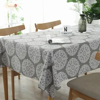 proud rose gray vntage tablecloth table runner cotton linen square table cloth tv cover cloth tea table cloth custom