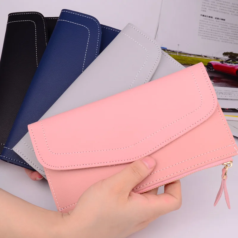

Fashion Women's Long Wallets Girl Cute Purses Lady Clutches Zipper Hand Bags Outdoor Phone Bag Money Card Holders Storage Bag