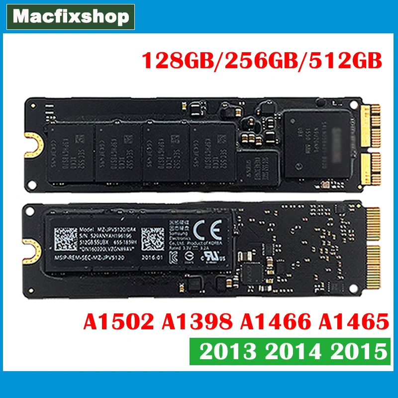 

Laptop Genuine 128GB 256GB 512GB SSD Solid State Drive For Macbook Air Retina A1465 A1466 A1502 A1398 SSD 2013 2014 2015 Year