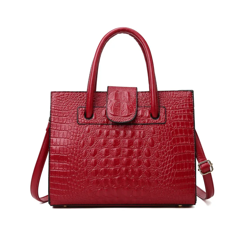 

Новинка 2021, женская сумка с крокодиловым узором, модная трендовая сумка через плечо, сумка из искусственной кожи