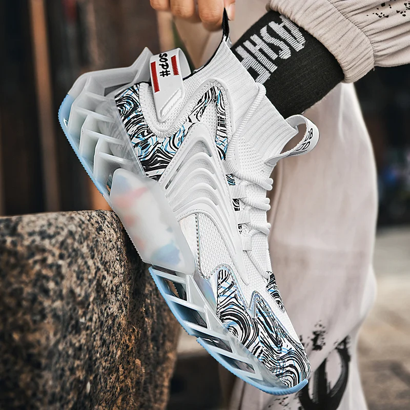 Fashion Men's Running Shoes Summer New Leisure Sneaker Outdoor Gym Sports Footwear Breathable Walking Trainers Size 39-45 | Спорт и