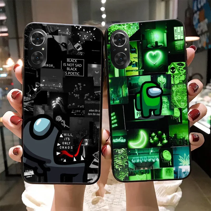 

Fun game spaceman phone case For huawei honor 50 30 pro 50se play 4 5 P50 P40 nova 7 8 pro se Anti-drop silicone case