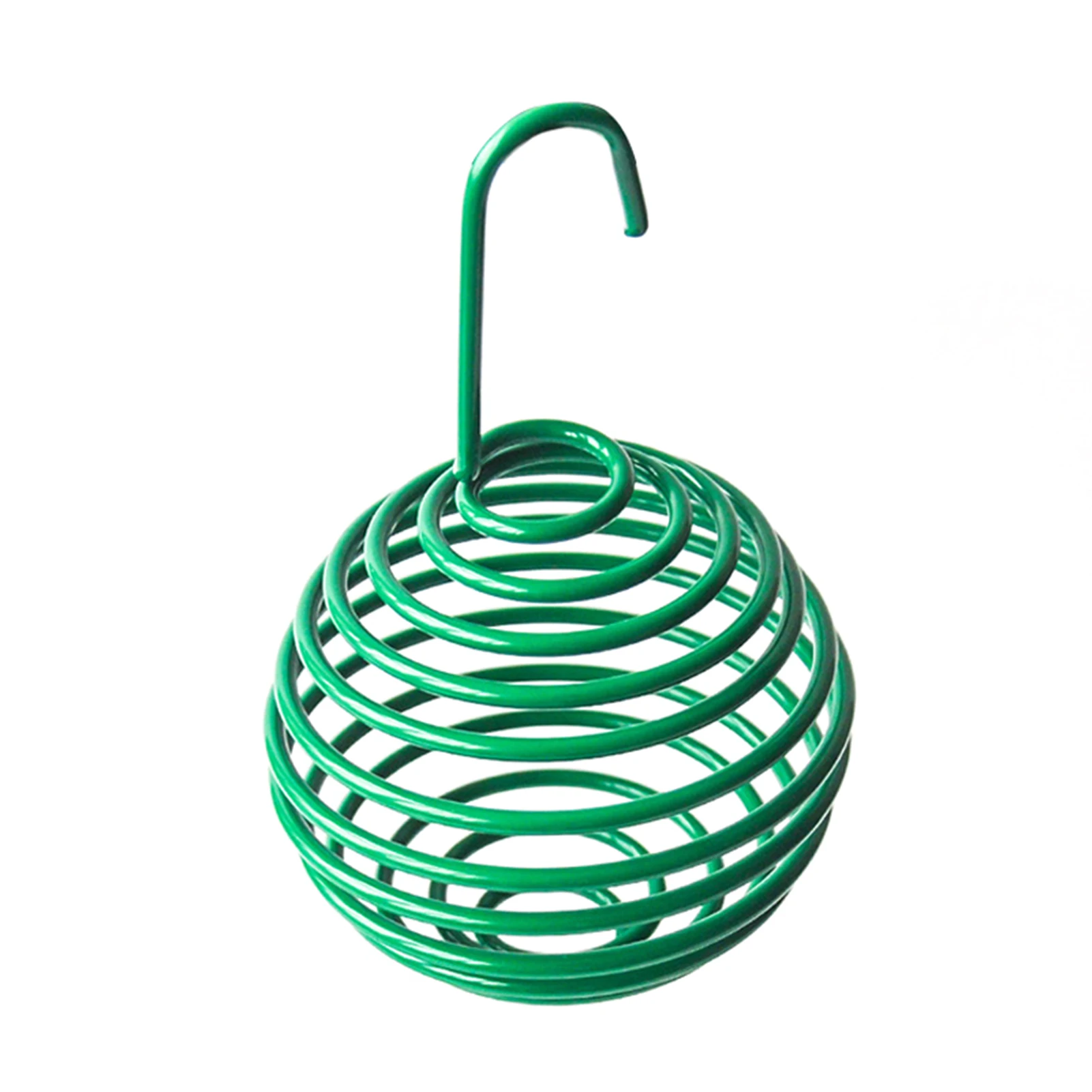 

Hanging Hummingbird Feeder Spiral Wire Hollow Ball Shaped Birds Feeder with Squirrel Proof Guard Cage for Outdoor BOM666