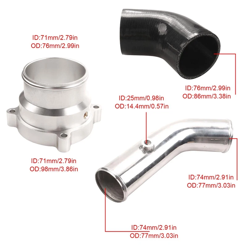 Автомобильный двигатель дизельный интеркулер Комплект труб с дроссельным