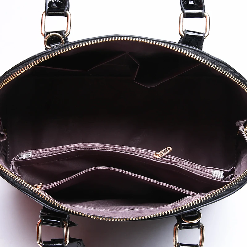 

2021 Fashion Women Crocodile Pattern Handbag Leather Large Shoulder Bag Black Female Hobos Bag Alligator Handbag Messenger Bags