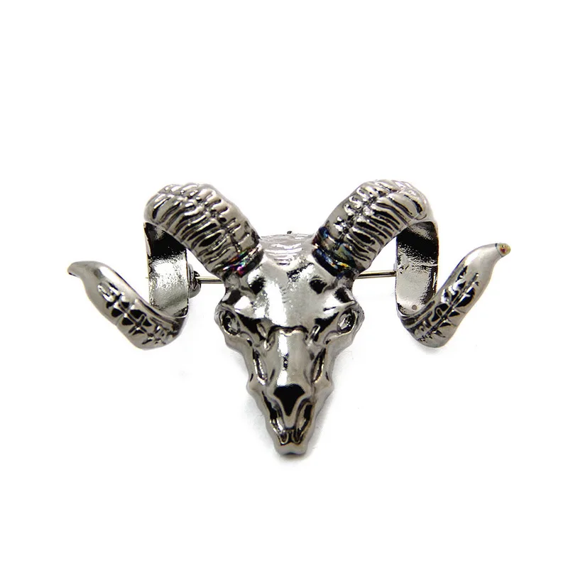 Брошь в форме головы овцы для мужчин и брошь английском стиле ювелирное изделие