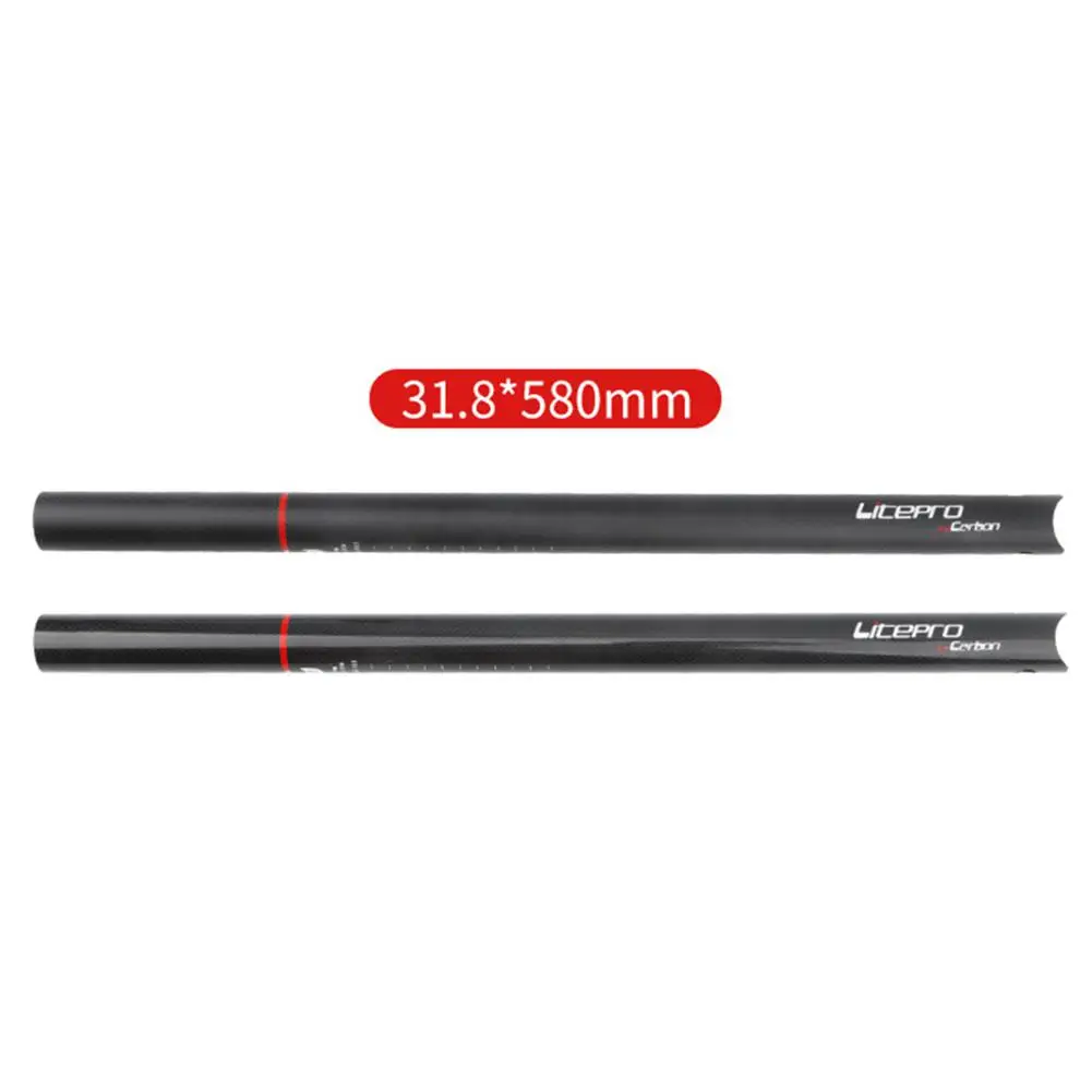

Carbon Fiber Seat Post 31.8*580mm Folding Bike Seat Tube Carbon Fiber Ultralight Adjustable Seat Rod Cycling Seat Post Parts