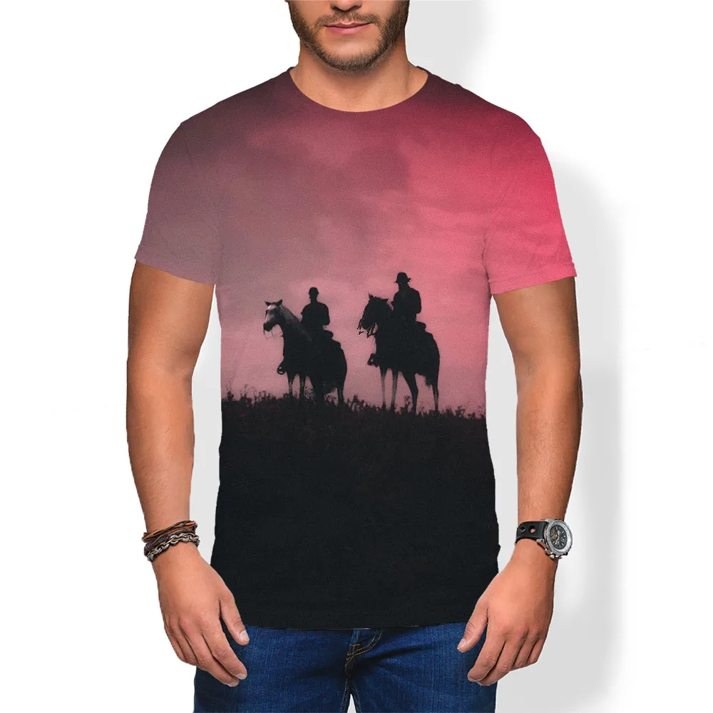 

Garment Clothing Dead Redemption 2 Men's clothing T-shirt Casual Women Tshirt Print Girl T shirt Tops Harajuku Boys Sweatshirts