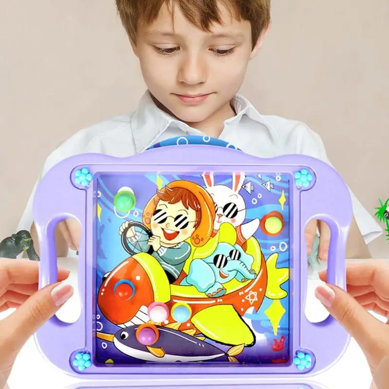 

10cards Montessori Handheld Balance Bead Children Toy Ball Intelligence Toy