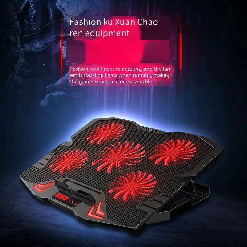 

XNCORN USB Receiver K5 Notebook Cooler Fan Bracket Metal Mesh Material Laptop Cooling Pad Notebook Stand For Laptop