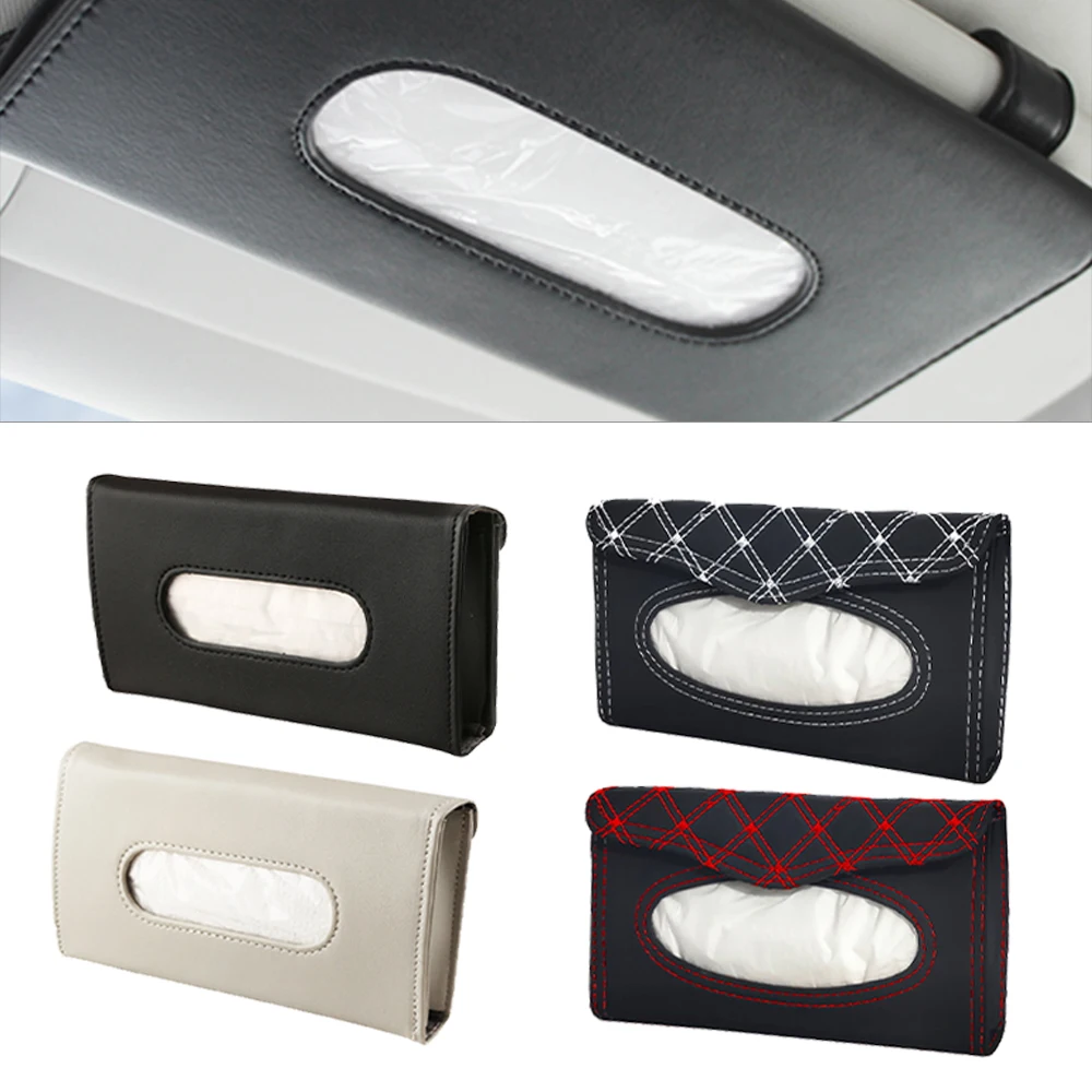 

Car Tissue Box Towel Sets Car Sun Visor Tissue Box Holder Auto Interior Storage Decoration for BMW Car Accessories