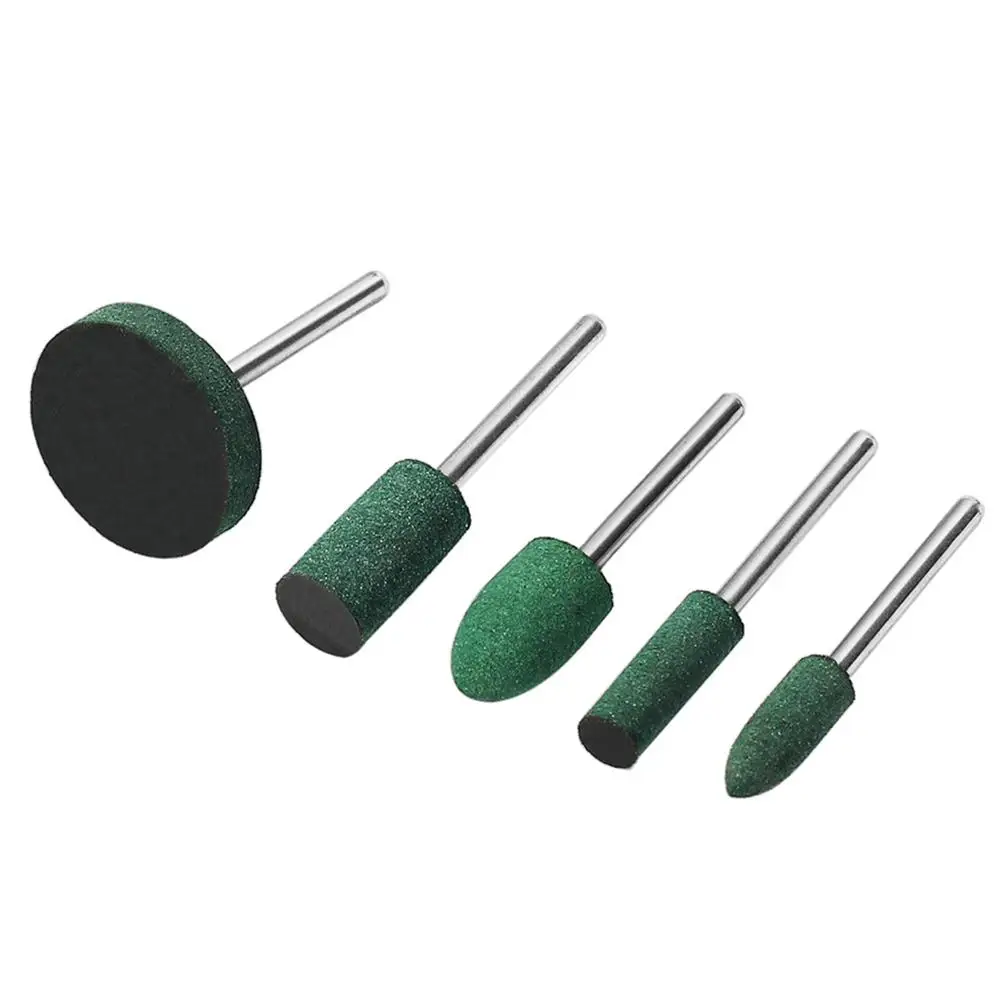 

5pcs/set Rubber Mounted Point Grinding Head For Mould Finish Polish Dremel Die Grinder Stone Wheel Head Rotary Tools