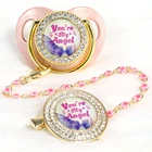 Силиконовая Золотая Соска-пустышка с изображением ангела для новорожденных золотые соски-пустышки со стразами для взрослых Соска-пустышка для детей