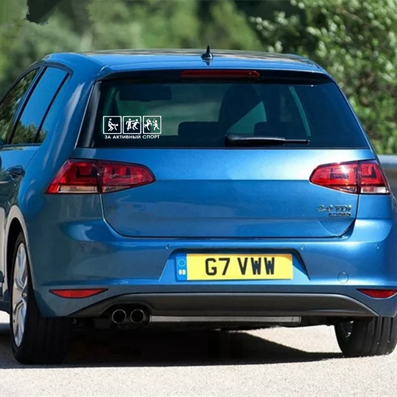 

CS-538#10*25.7cm Sticker For Active Sports funny car sticker and decal silver/black vinyl auto car stickers