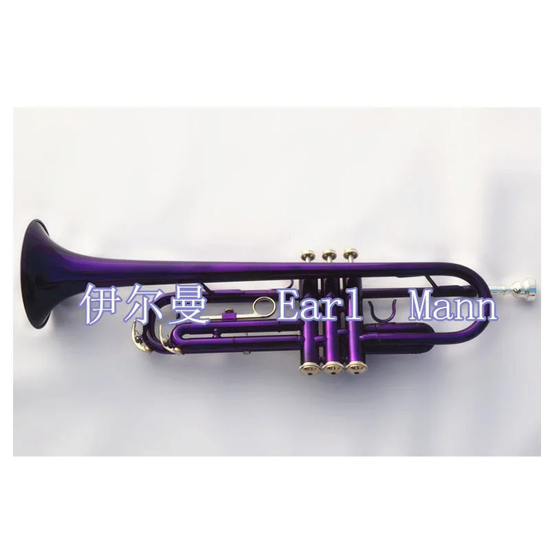 

[Painted Lacquer Trumpet] Oriental Musical Instrument Painted Lacquer Small Professional Small Purple Paint Advanced Trumpet
