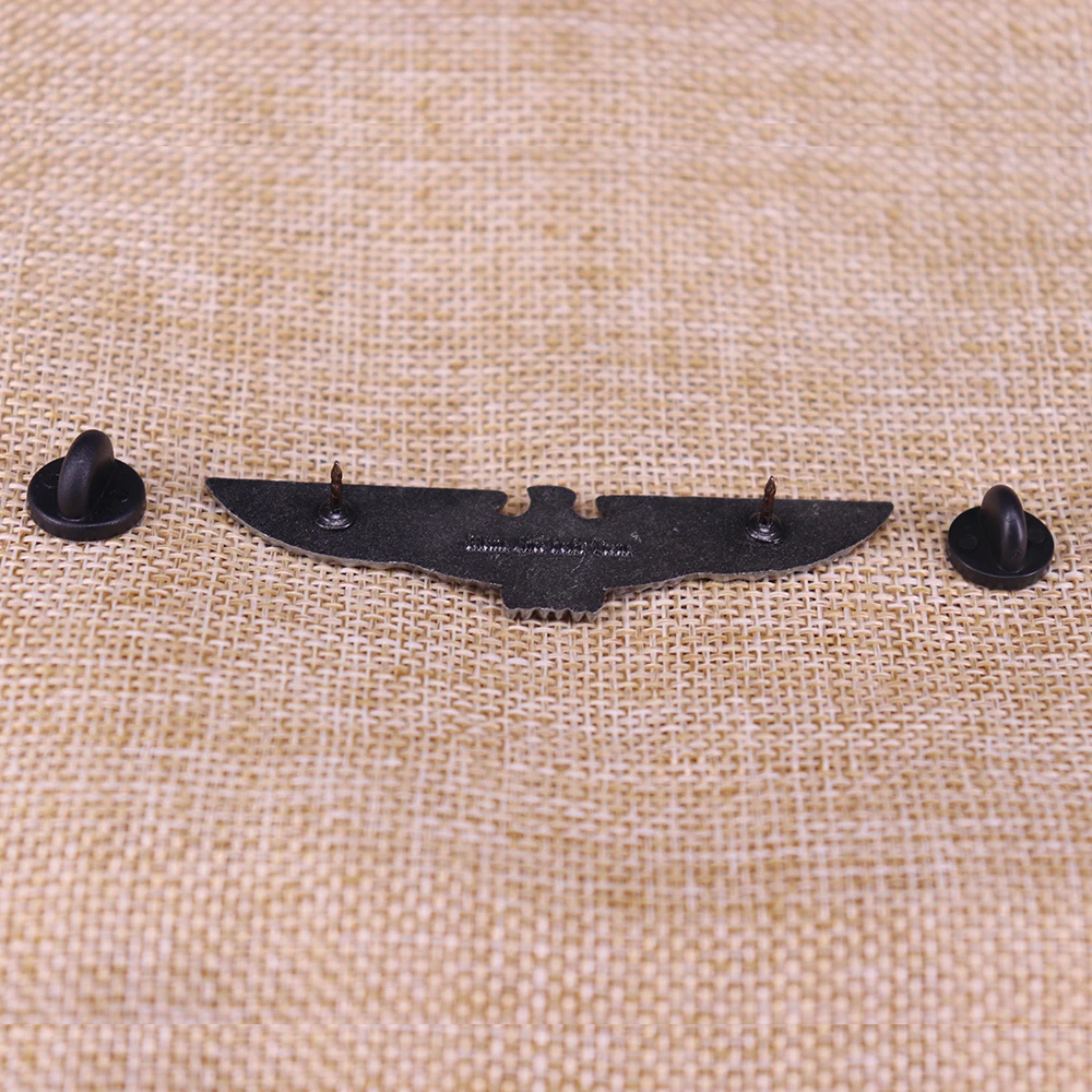 

German eagle pin retro black metal badge Deutsche antique gift