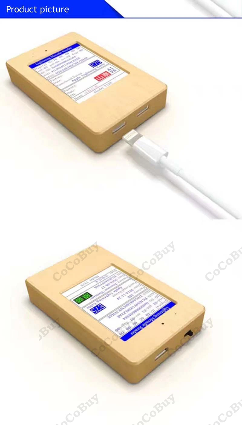 Кабель Apple Lightning считыватель информации мини USB кабель детектор телефон зарядный кабель тестер для Indendifying