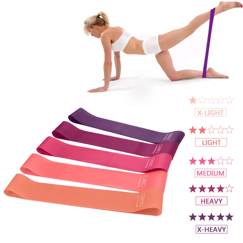 Training Gym Yoga Resistance Bands Bodybuilding Sport Fitness Rubber Exercise Pilates Crossfit Elastic Workout Equipment | Спорт и