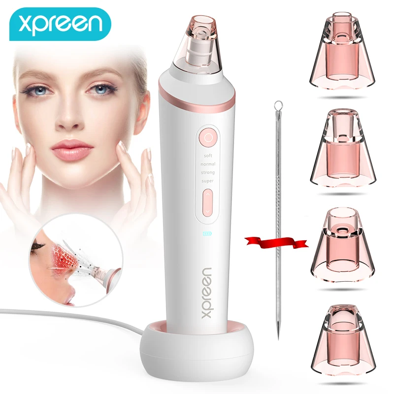 Вакуумный удалитель угрей, Xpreen Pore пылесос Электрический вакуумный отсос для угрей средства по уходу за кожей Беспроводная Зарядная база